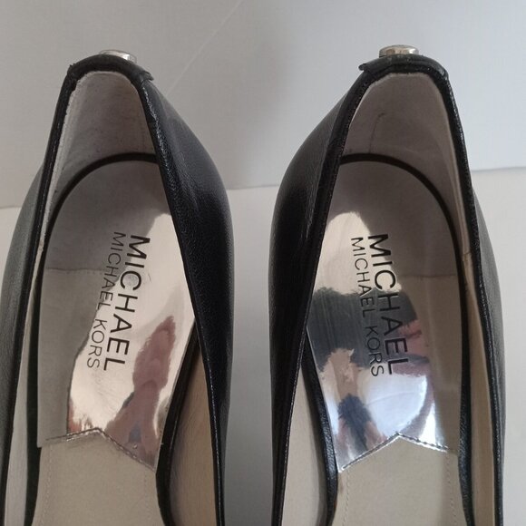 Michael Kors MK Sz 9 Mid Heel Pointed Closed-Toe Pumps - Picture 6 of 12